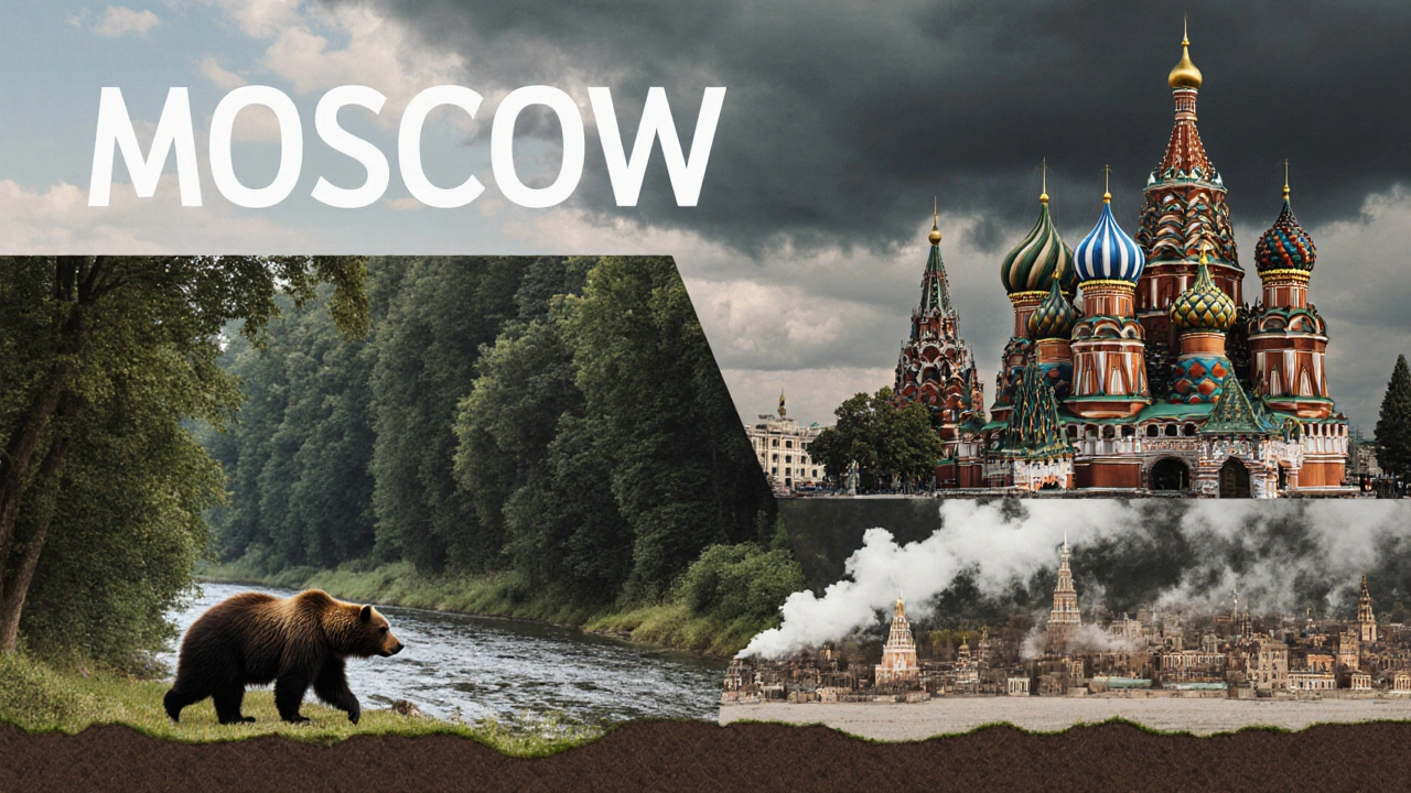 Символическое сочетание природы, поселения и Кремля — эволюция названия Москвы.